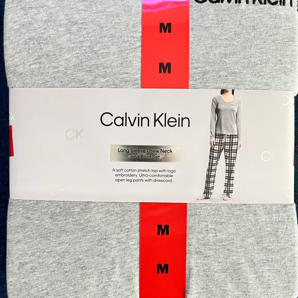 Calvin Klein Long Sleeve Crew Neck and Pant Set